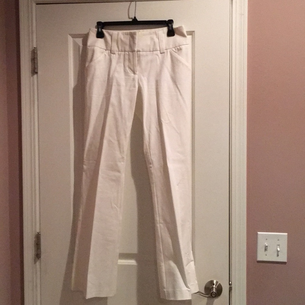 Inc white boot cut pants